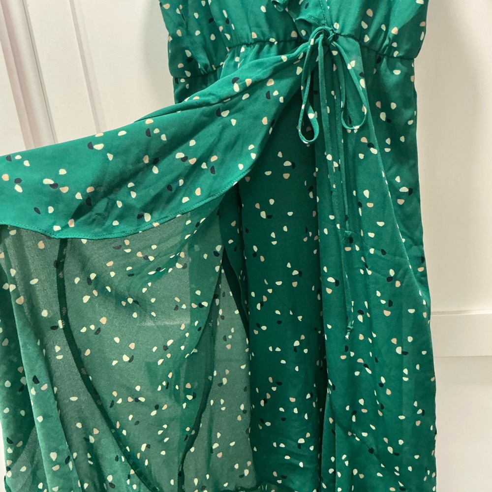 Socialite Ruffle Wrap Midi Dress - Picture 3 of 5